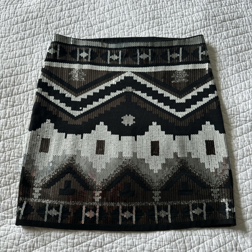 Sequin mini skirt